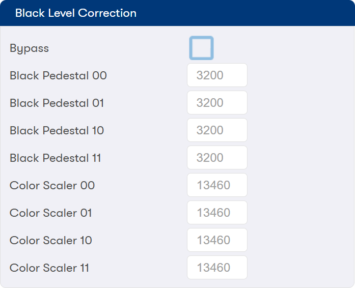 BlackLevelCorrection.