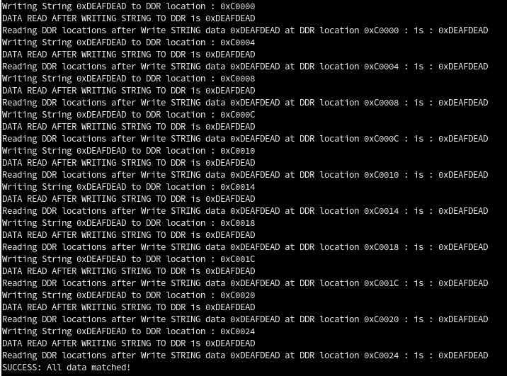JTAG UART Display - LPDDR4