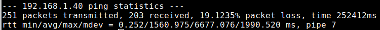 Packet Loss from Host PC